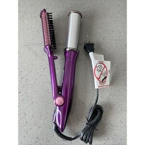 Instyler Rotating Thin Barrel Hair Curler Model IS1001.1 Purple Tested Working